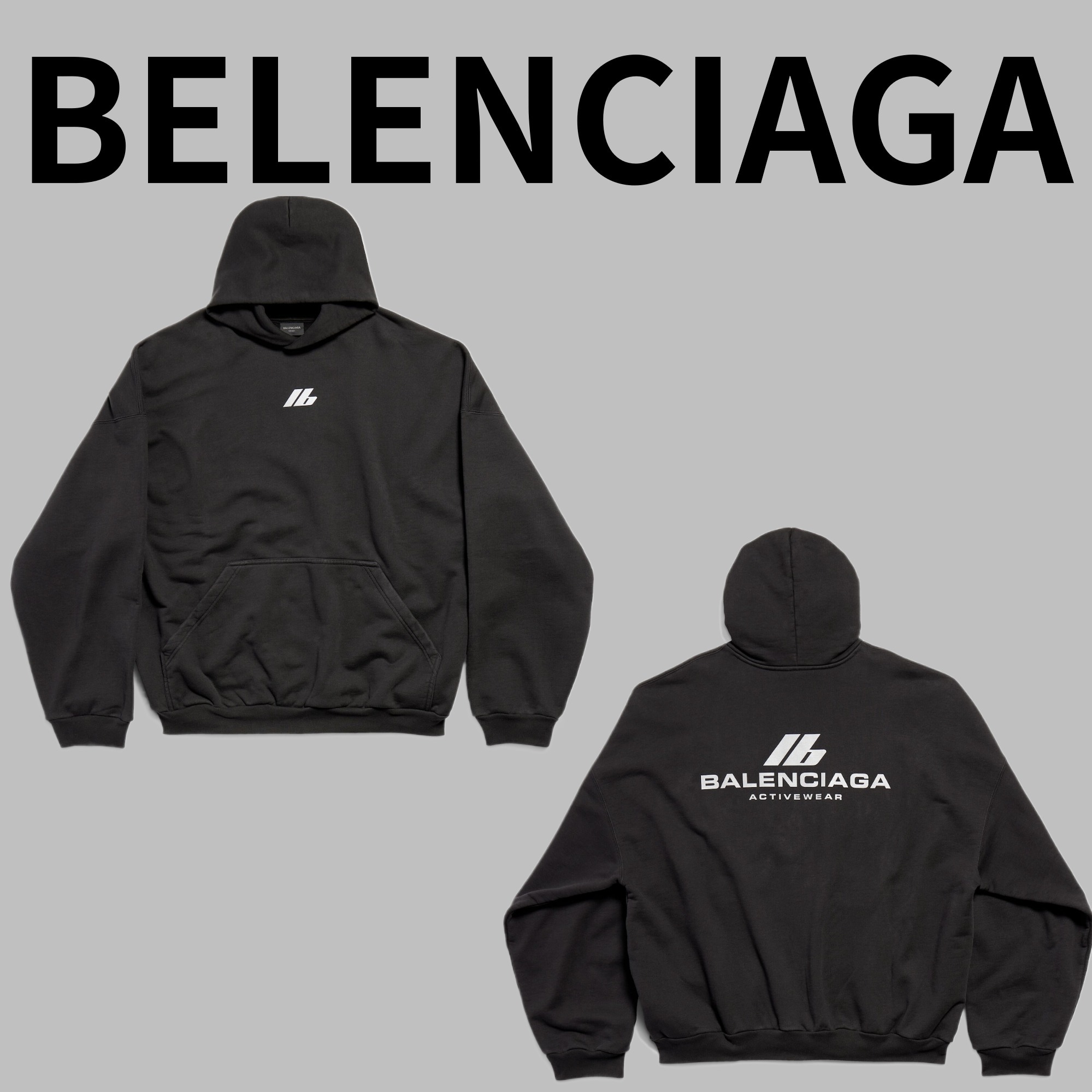送料込+BALENCIAGA+Activewear Hoodie オーバーサイズ balenciaga】Activewear Hoodie オーバーサイズ