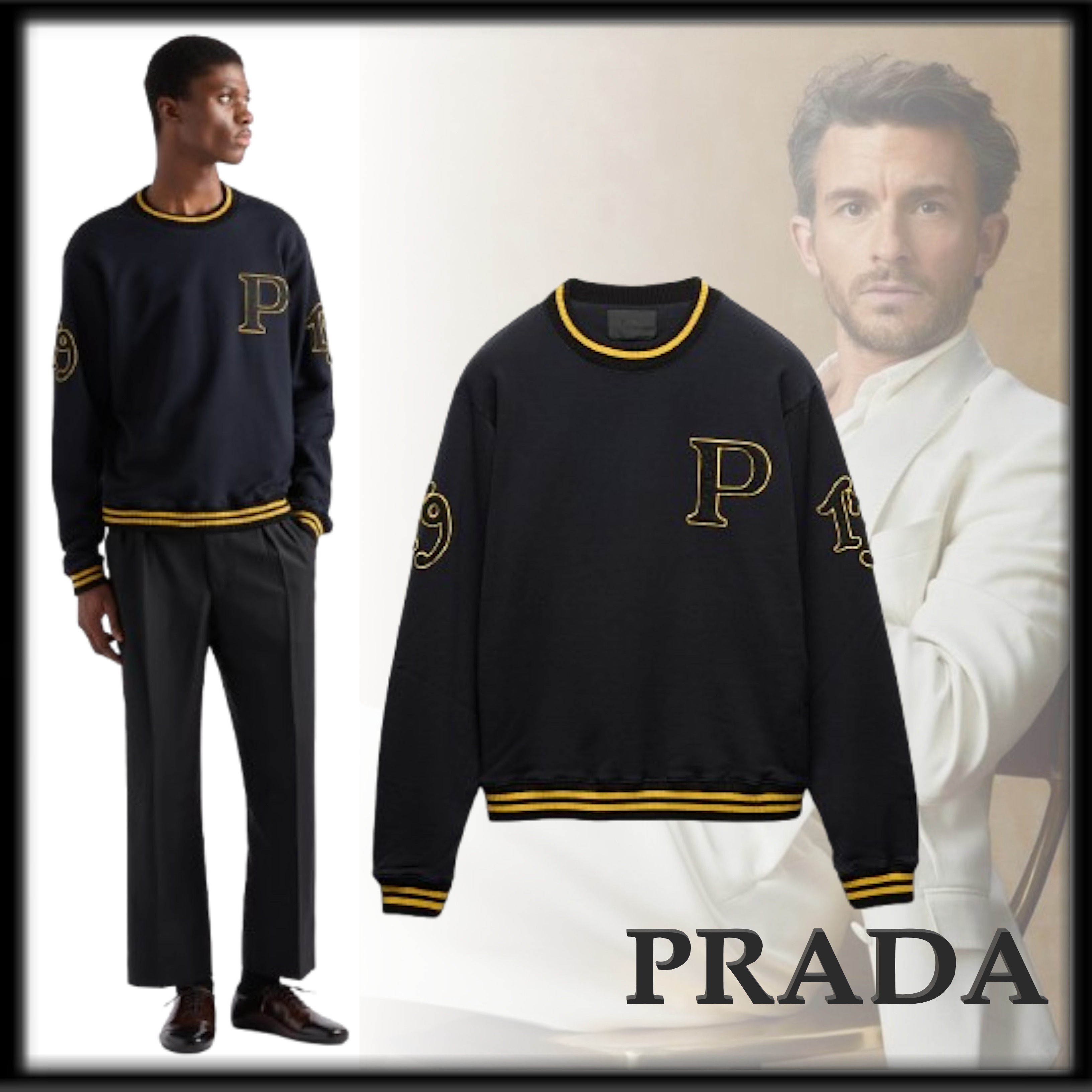 PRADA 人気 お洒落 コットン スウェットシャツ