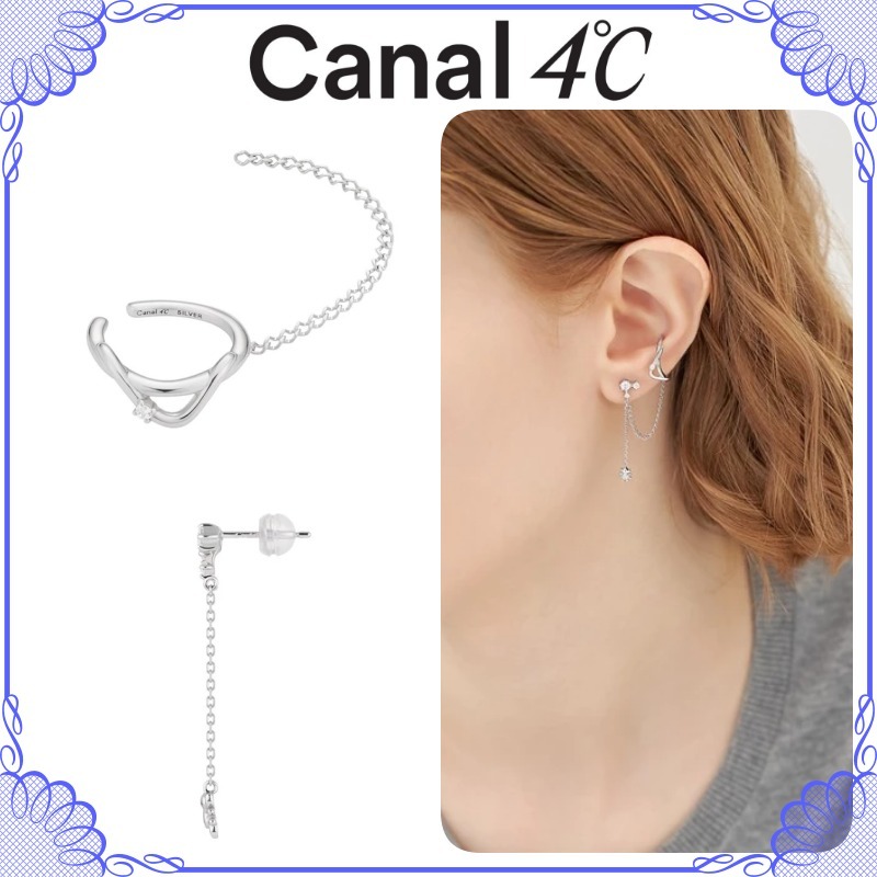 大人気!! Canal 4℃ K10 シルバーイヤーカフ ピアス/片耳用