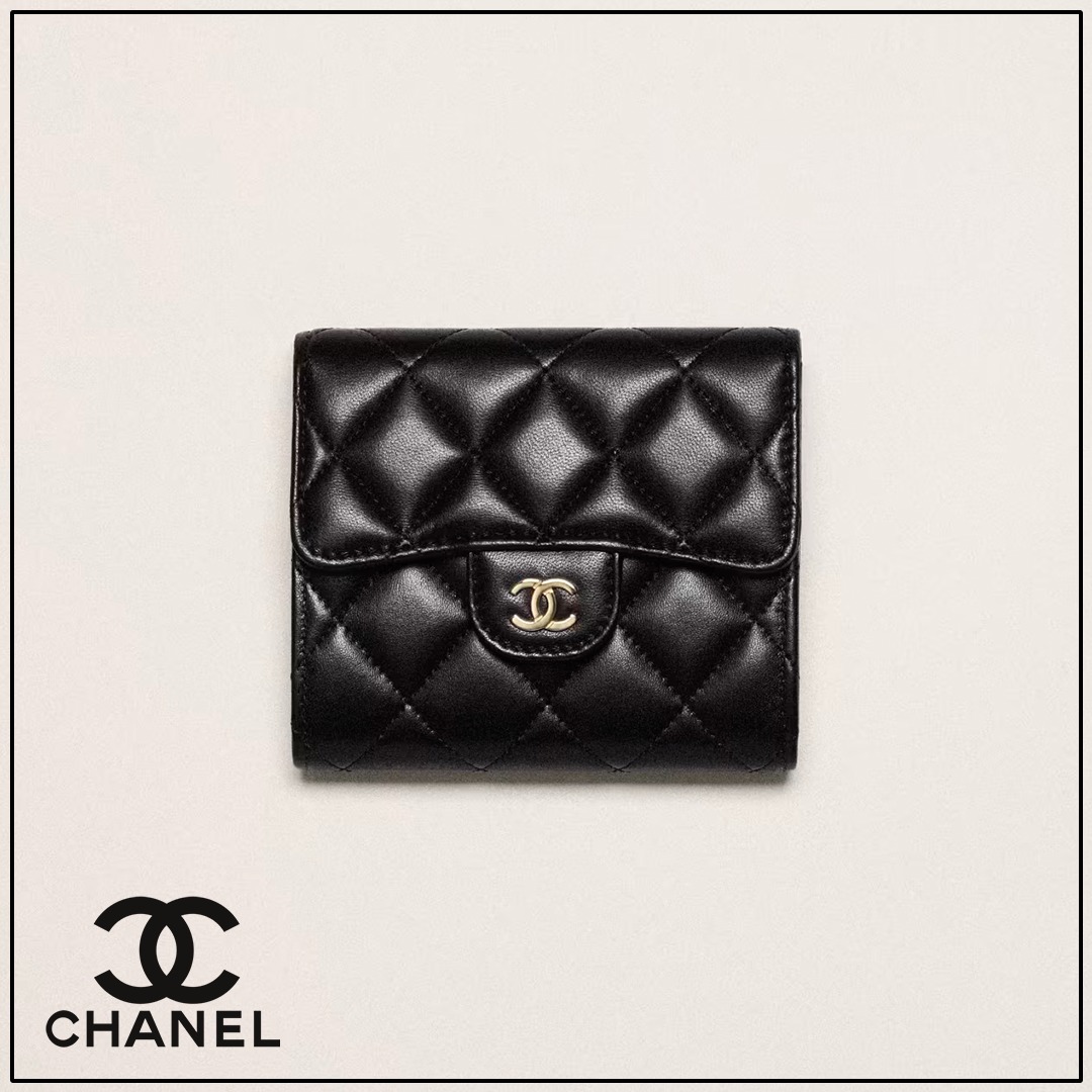 折りたたみ【CHANEL】フラップウオレット