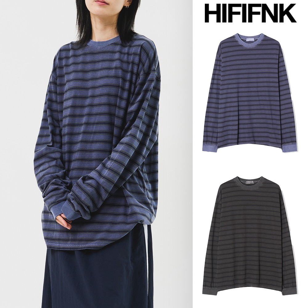 【HI FI FNK】Uncle Pigment Stripe Longsleeve