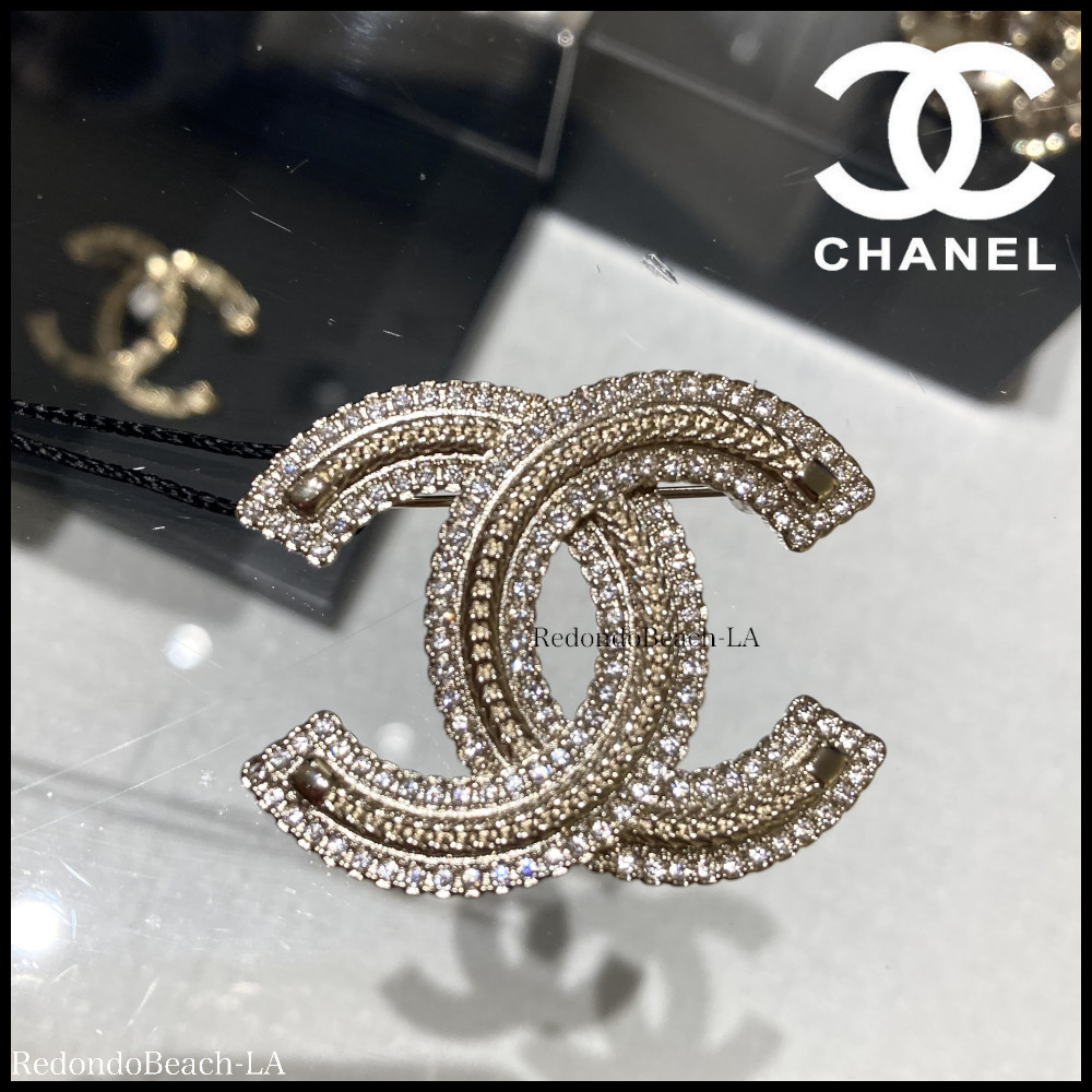 【高級感溢れるシャンパンゴールド】CHANEL★ブローチ★24K限定