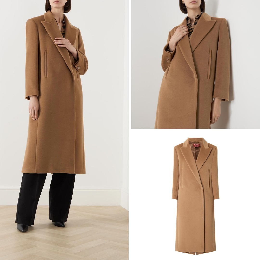 《送料無料》 Double-breasted wool coat ESTREMO