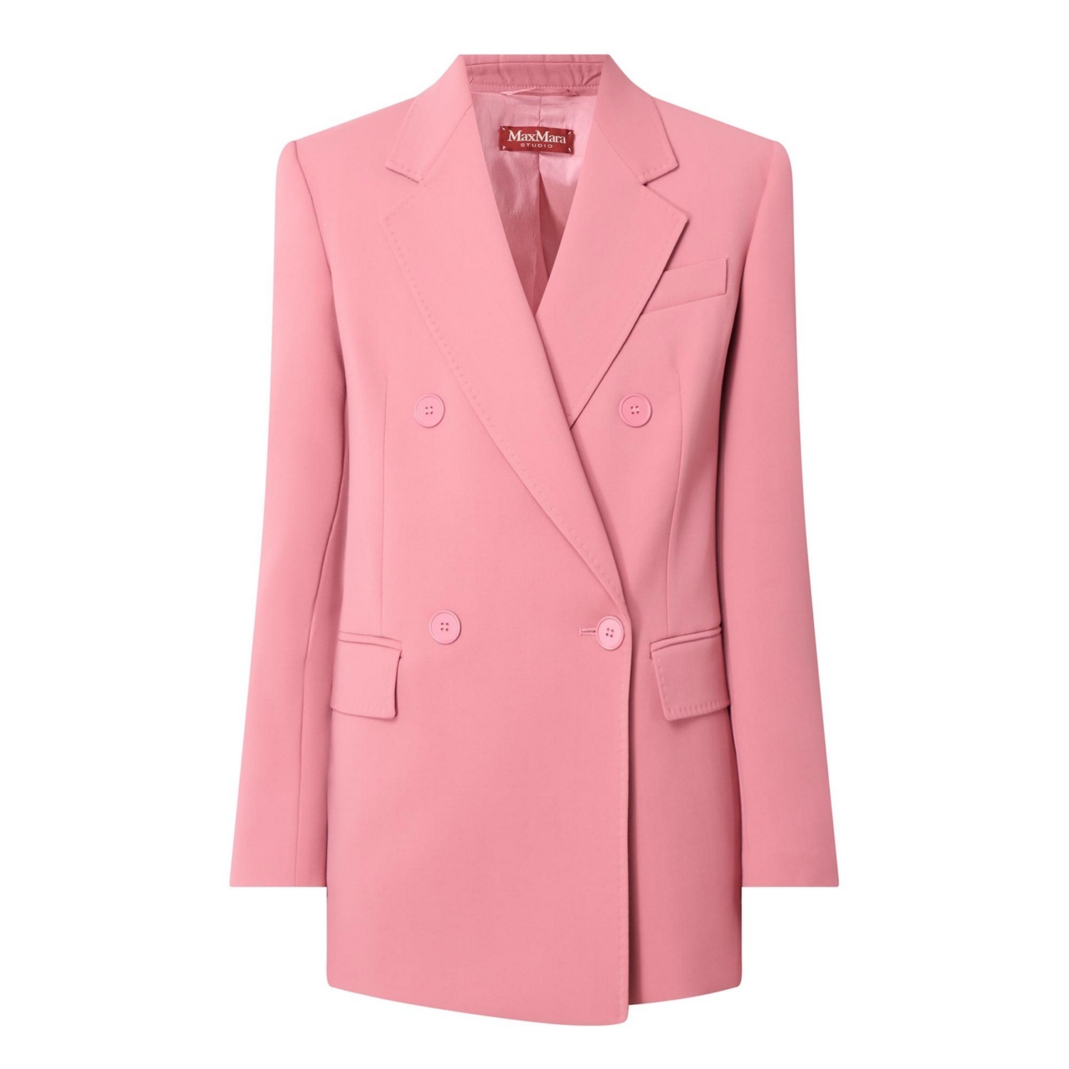 《送料無料》 Oversized blazer in wool crepe satin LAMELLA