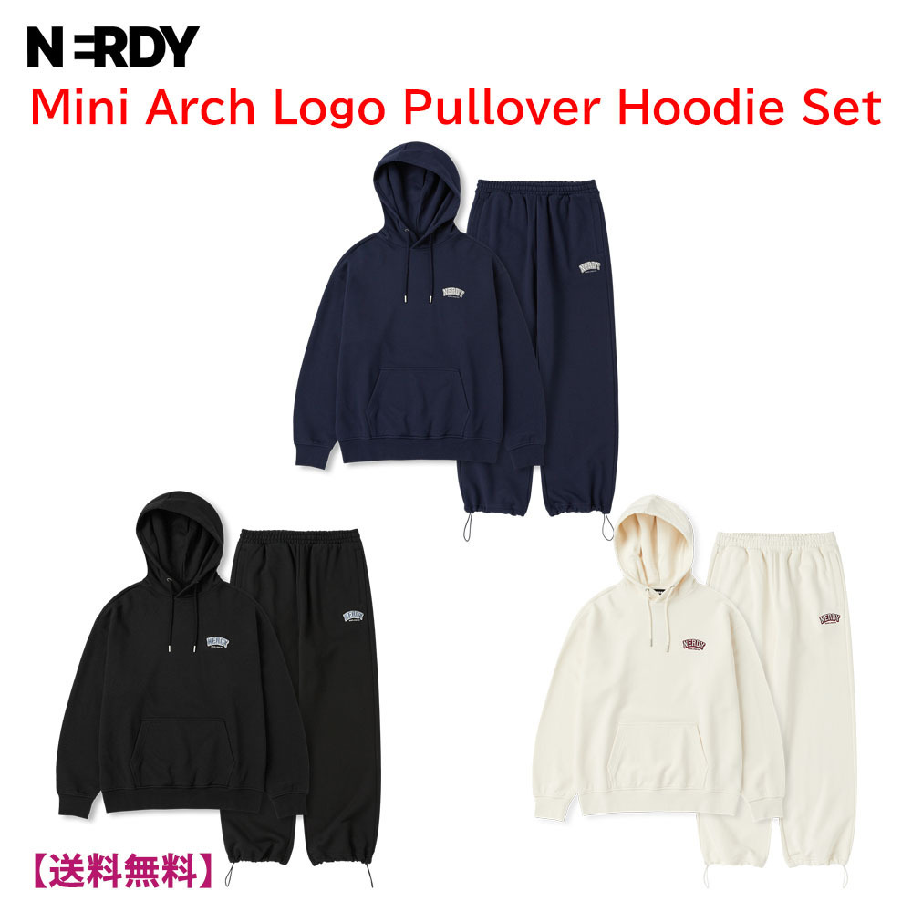 [24FW新] NERDY★Mini Arch Logo Hoodie Set★フーディー セット
