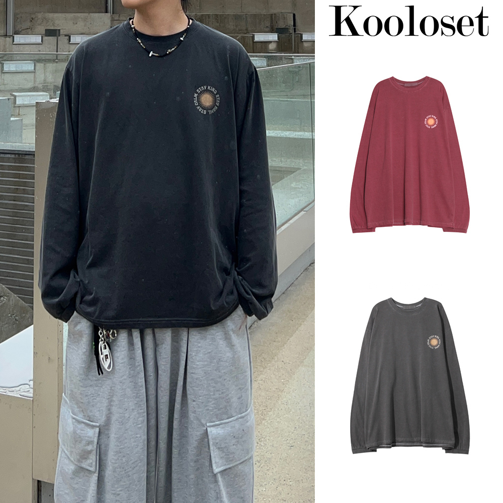 【KOOLOSET】Pigment Logo Long Sleeve