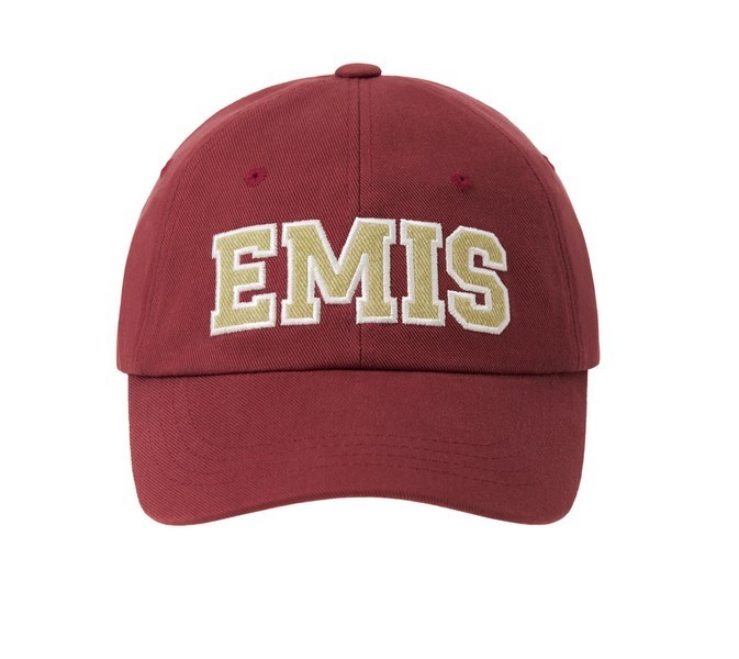 【EMIS】TWILL CAPITAL LOGO BALL CAP-BRICK