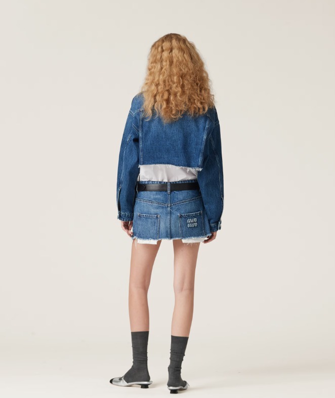 《送料無料》 MIU MIU Denim Blouson