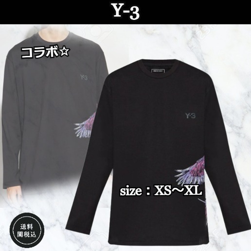 コラボ☆【Y-3】×adidas グラフィックL/S Tシャツ (送料関税込)
