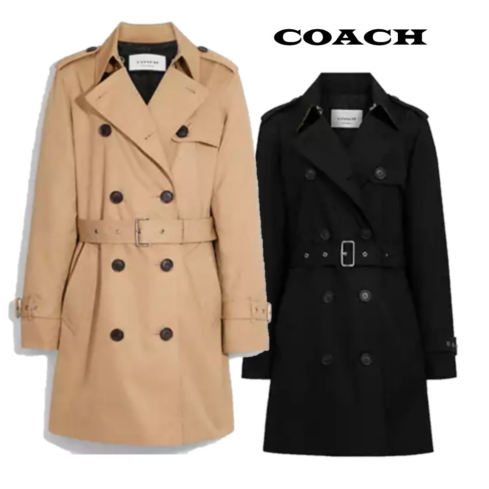【COACH】 Solid Mid Trench ボトムとのバランスがいい トレンチ