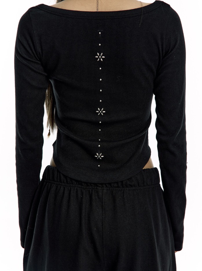 【Kashiko】24fw Monk Long Sleeve Top Kashiko】24fw Monk Long Sleeve Top