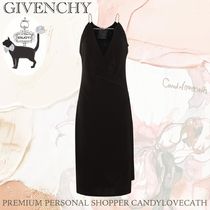 GIVENCHY BLACK VISCOSE SLEEVELESS DRESS