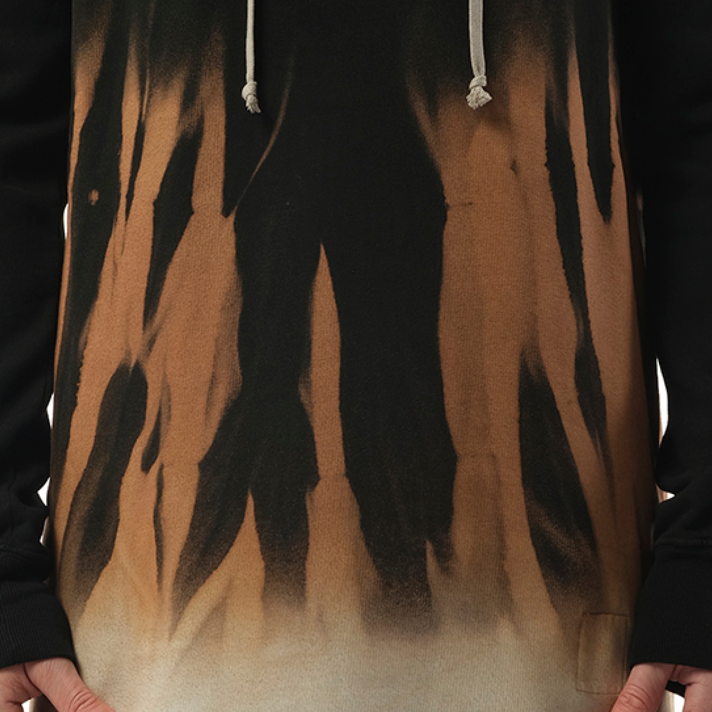 RICK OWENS DRKSHDW プリント ドローストリング フーディ RICK OWENS DRKSHDW プリント ドローストリング フーディ