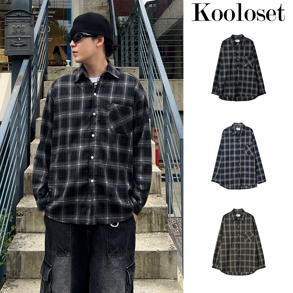 【KOOLOSET】Vintage Antique Flannel Shirt