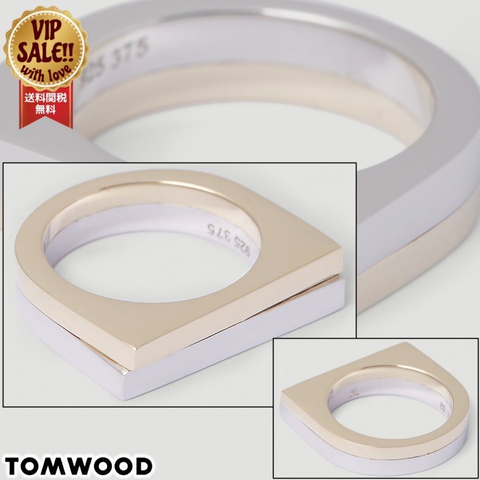 【TOM WOOD】 ステップデュオリング シルバー 【トムウッド】