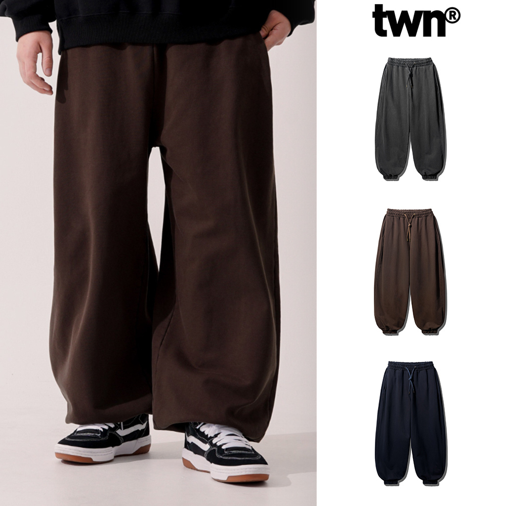 【TWN】24FW★ Copper Pigment Wide Sweatpants