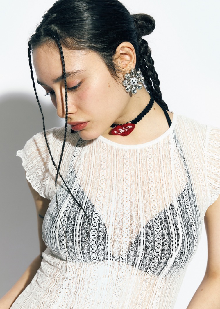 ☆韓国の人気☆【as if calie】☆RIBBON SLIT MAXI DRES.S☆ ☆韓国の人気☆【as if calie】☆RIBBON SLIT MAXI DRES.S☆ (as