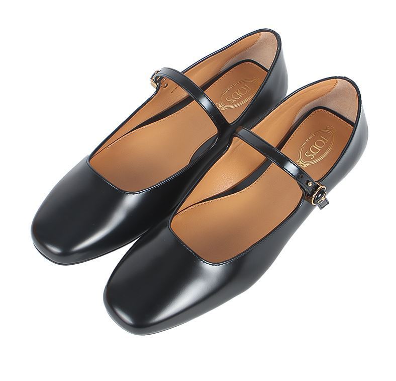【TOD'S】LEATHER BALLERINAS