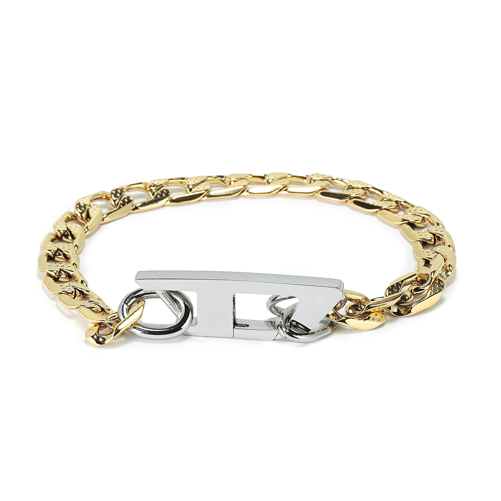 DIESEL ディーゼル ブレスレット ゴールド×シルバー DX1437931