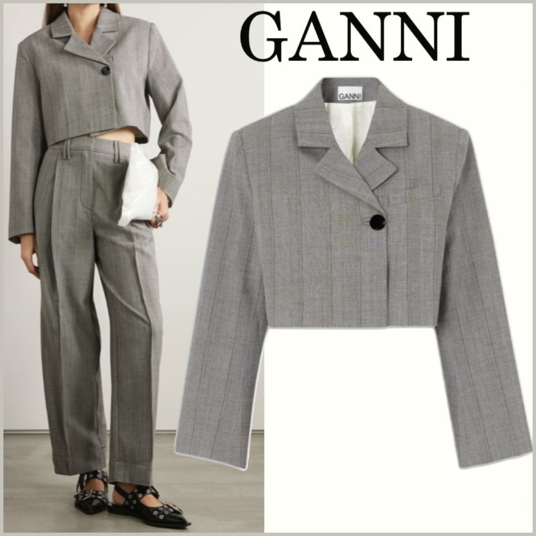 GANNI ガニー ピンストライプ ジャケット 関税送料込み