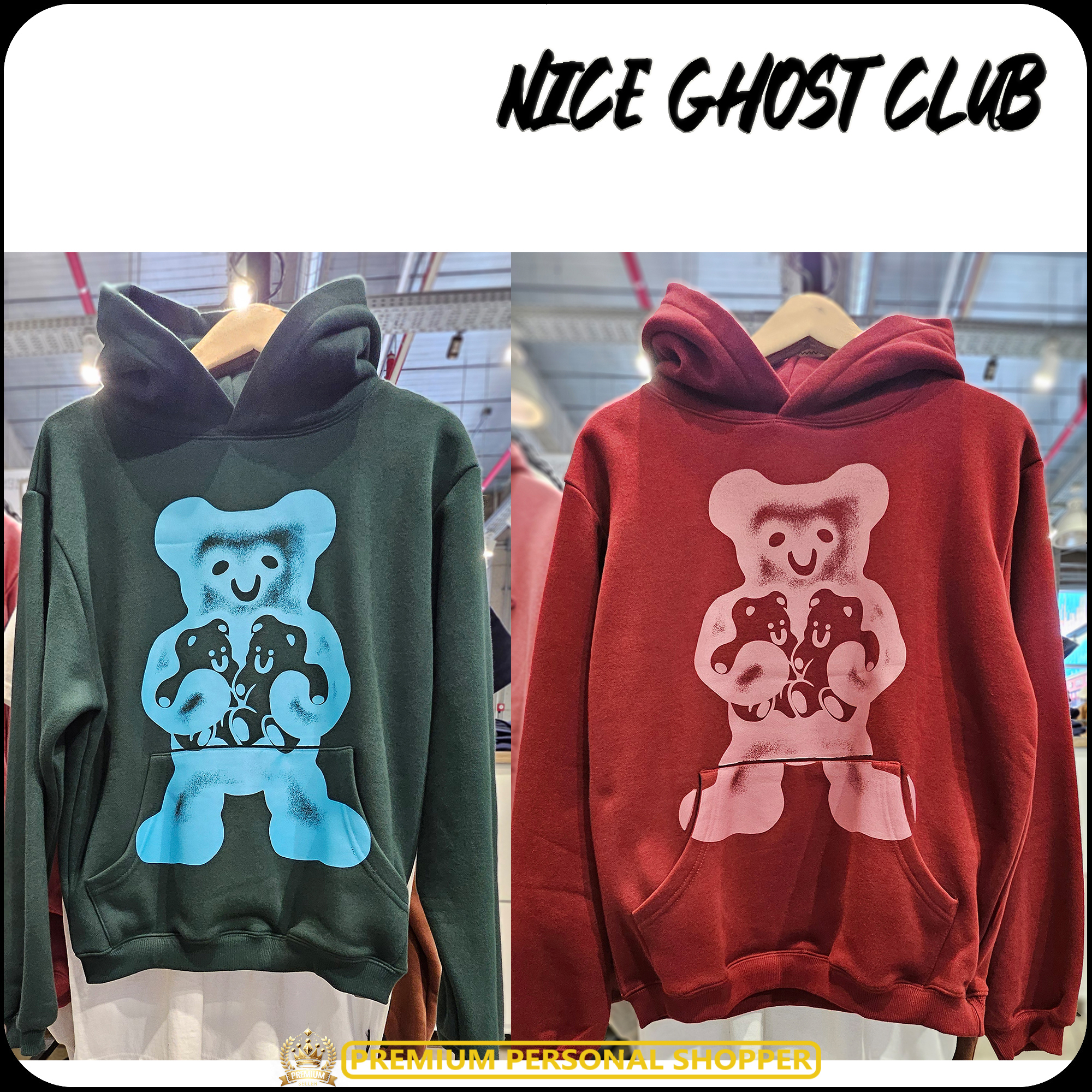 [ NICE GHOST CLUB]★24FW★韓国大人気★3 GUMMY BEARS HOODIE