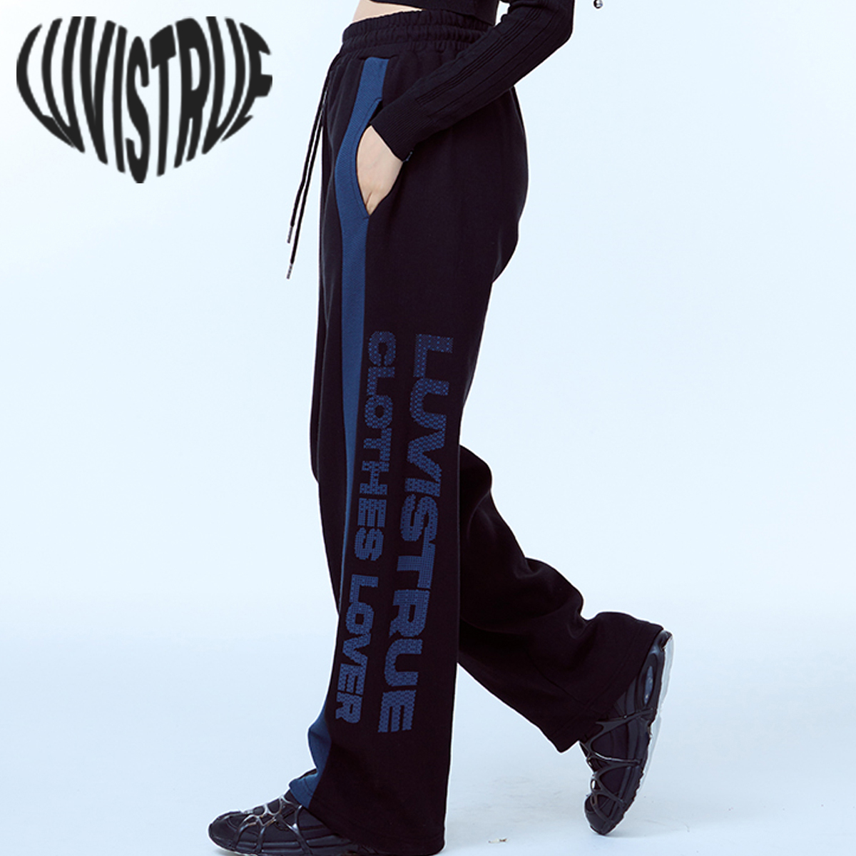 ★LUVISTRUE★BASIC COLOR SCHEME PANTS(BLACK) ★正規品/送料込
