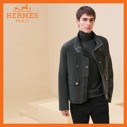 48 ブラック（黒）系 HERMES(エルメス) ブルゾン(メンズ) - 海外
