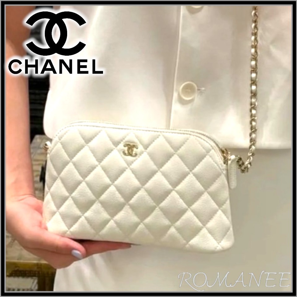 シンプルなデザイン♪【CHANEL】チェーンクラッチ