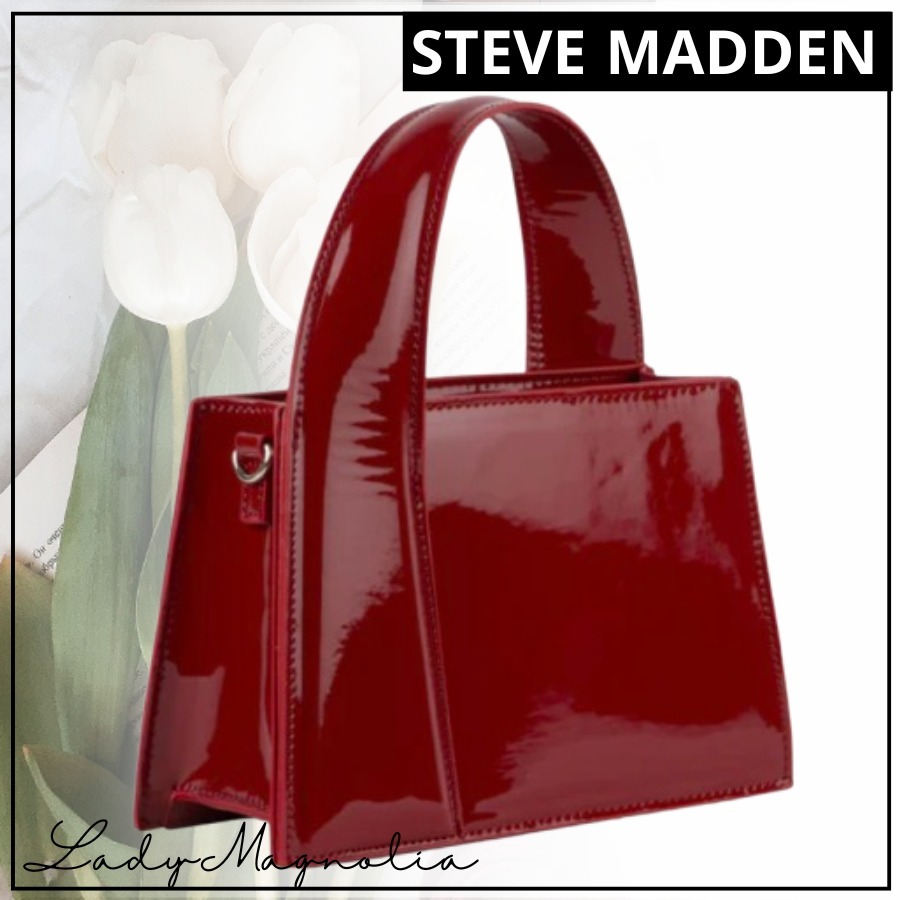【追跡あり!】Steve Madden BCAROL エナメル風ハンドバッグ 2Way