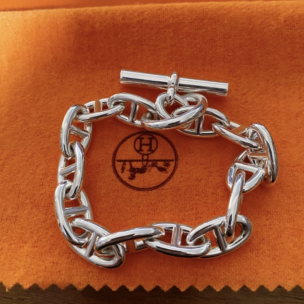 大人気☆入手困難】HERMES シェーヌダンクル ブレスレット GM