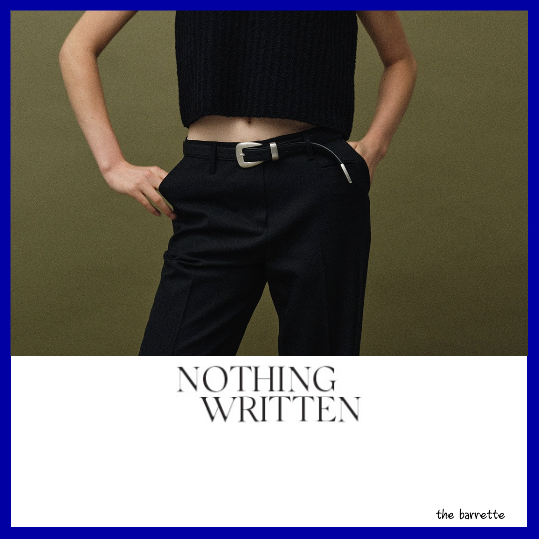 [NOTHING WRITTEN] ウエスタン シルバー ベルト / 韓国ブランド