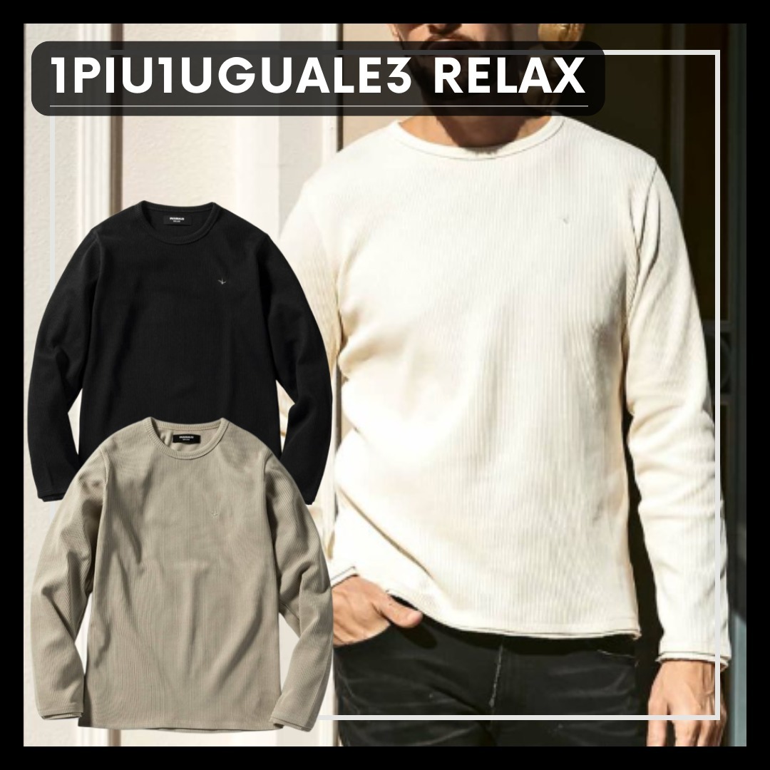 人気商品■1PIU1UGUALE3 RELAX■カットオフリブロングTシャツ