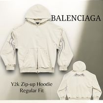 BALENCIAGA＊Y2k Zip-up Hoodie Regular Fit パーカー＊送料込