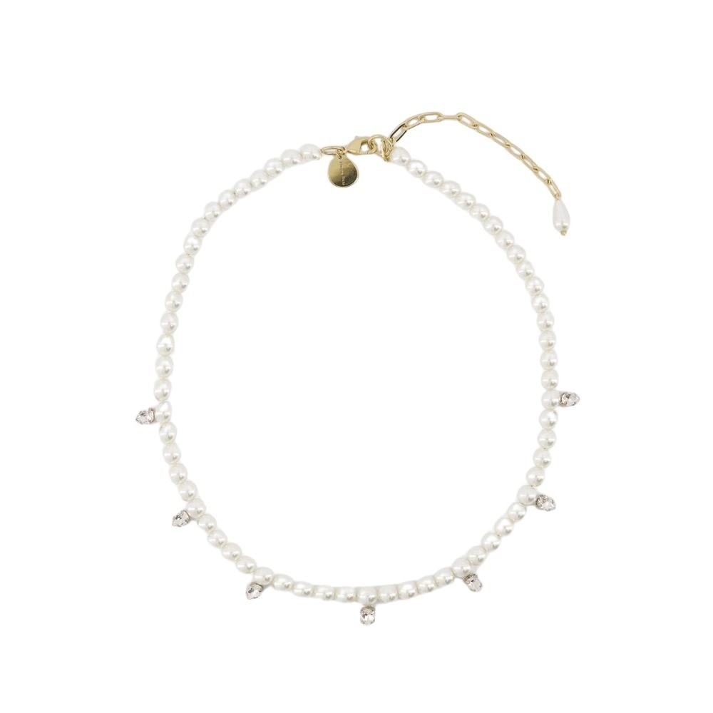 ネックレス・ペンダント Simone Rocha Pearl & Crystal Dagger Necklace - Pearl - Beige