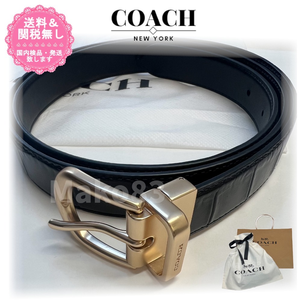 【国内即発】カット可！COACH★クラシック リバーシブルベルト25