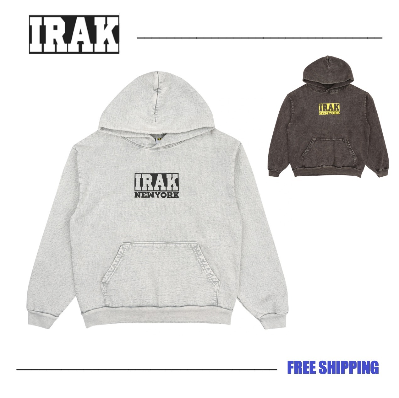 【アイラック】 IRAK Logos Pullover Hoodie
