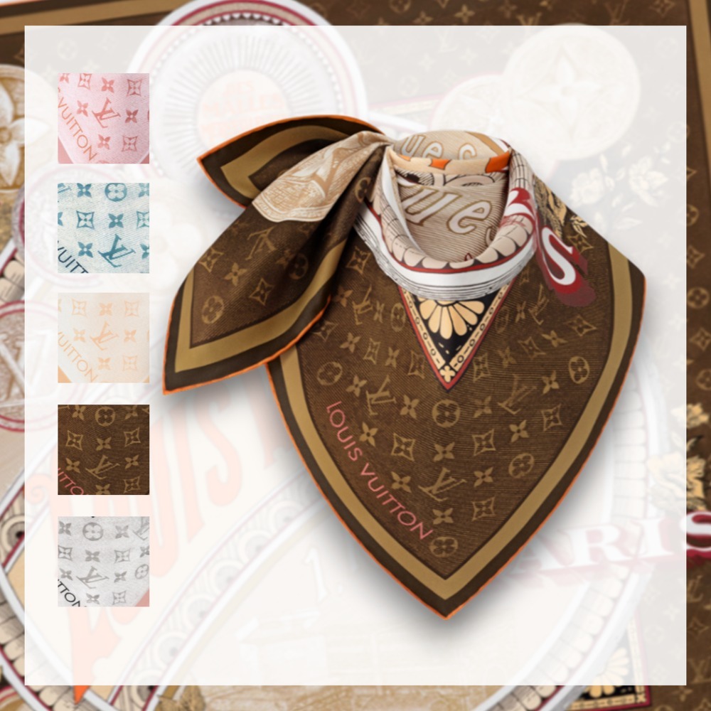 国内即発/関税なし/Louis Vuitton カレ90 スクエアスカーフ 5色