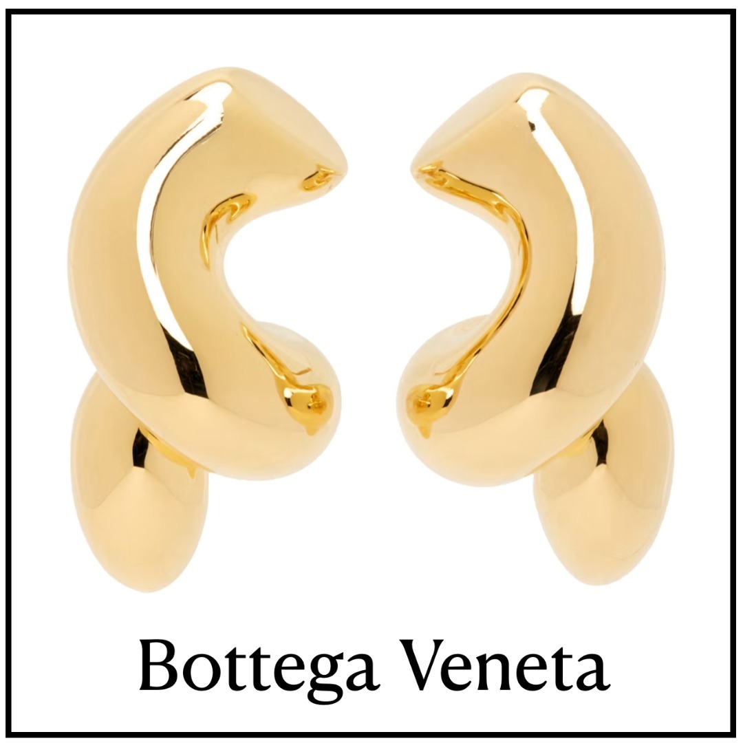 【Bottega Veneta】ゴールド ツイスト ピアス