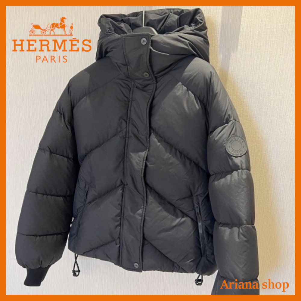 【カジュアル♪】HERMES ショートダウンジャケット
