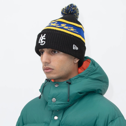◆YESEYESEE x Newera Y.E.S Jacquard Pompon Knit Beanie/2色◆ MUSINSA | YESEYESEE YESEYESEE x Newera Y.E.S Jacquard Pompon