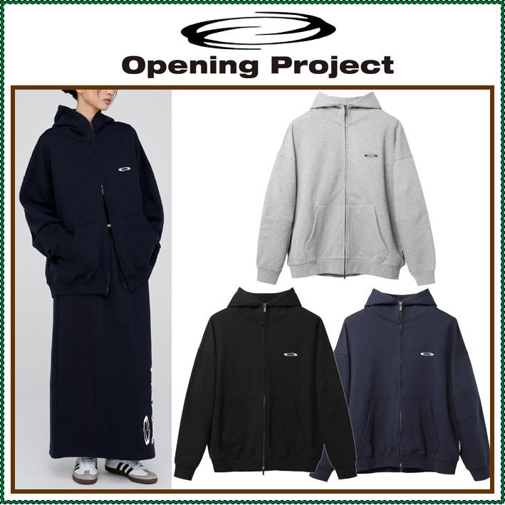 【Opening Project】 Heavy Weight Logo Hood Zip-up /追跡付