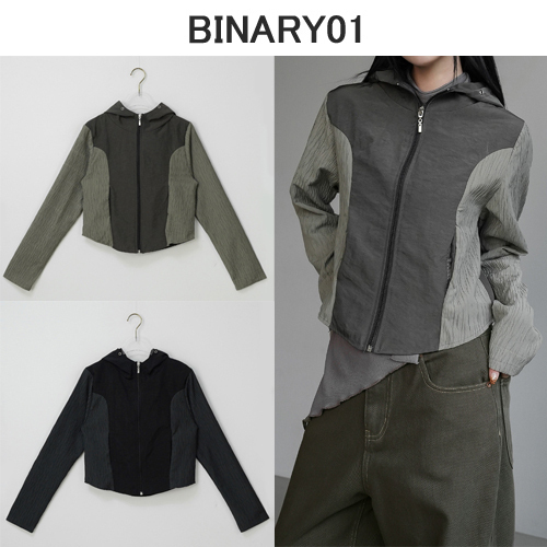 ★24-25FW新作★BINARY01★Chaser Hooded Jumper