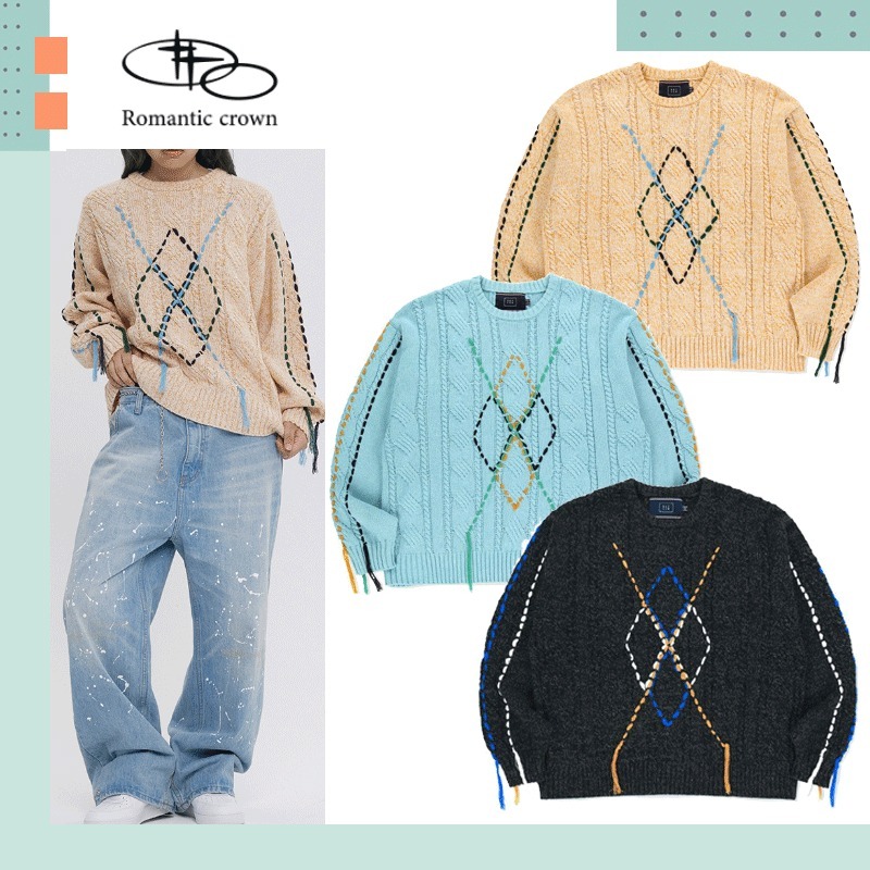 ROMANTIC CROWN ♥ BOHEMIAN CABLE KNIT /追跡付