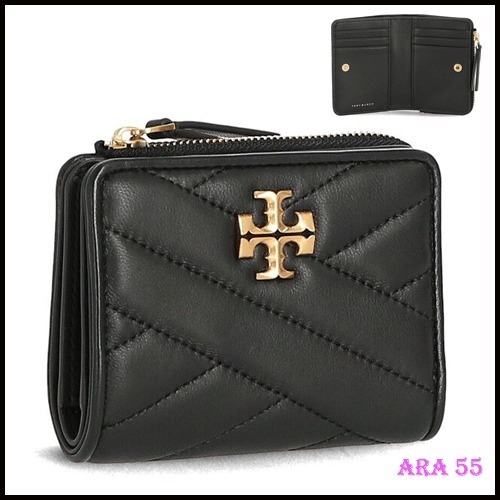 Tory Burch 正規品/送料関税込み KIRA CHEVRON BI-FORD WALLET