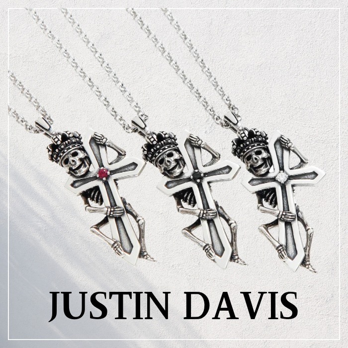 JUSTIN DAVIS LAFITTE SKULL ネックレス