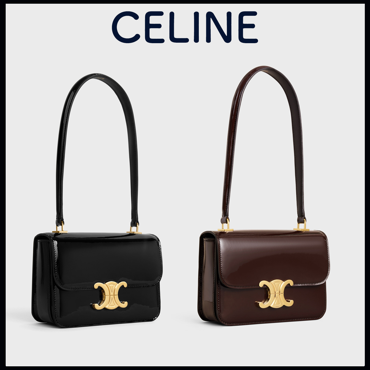 CELINE ティーン ギャランス バッグ / パテントカーフ△2色