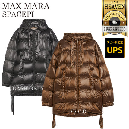 ダウンジャケット・コート MAX MARA DARK GREY POLYESTER DARIA PADDED JACKET Max Mara/マックスマーラ｜ダーク グレー ナイロン ダウン