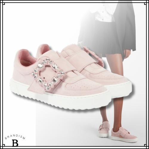 Roger Vivier◆Very Vivier ベージュピンク スエードスニーカー