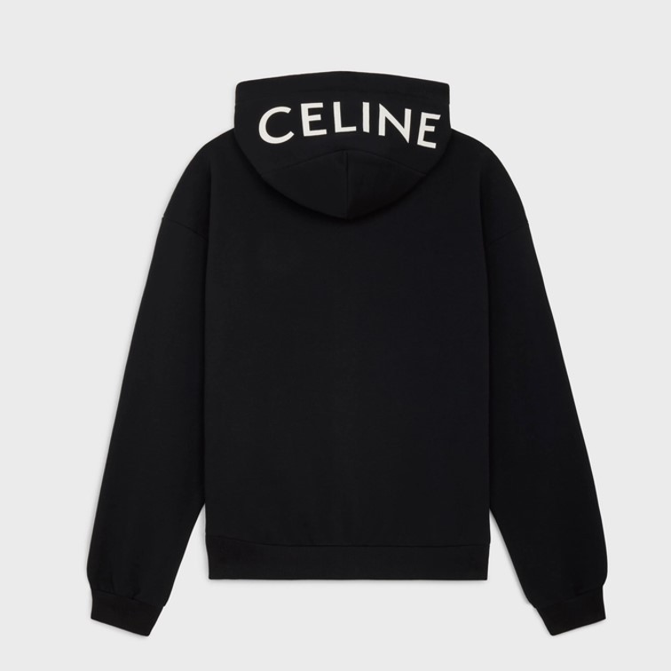 CELINE】セリーヌ コットンフリース ルーズ フーディー (CELINE