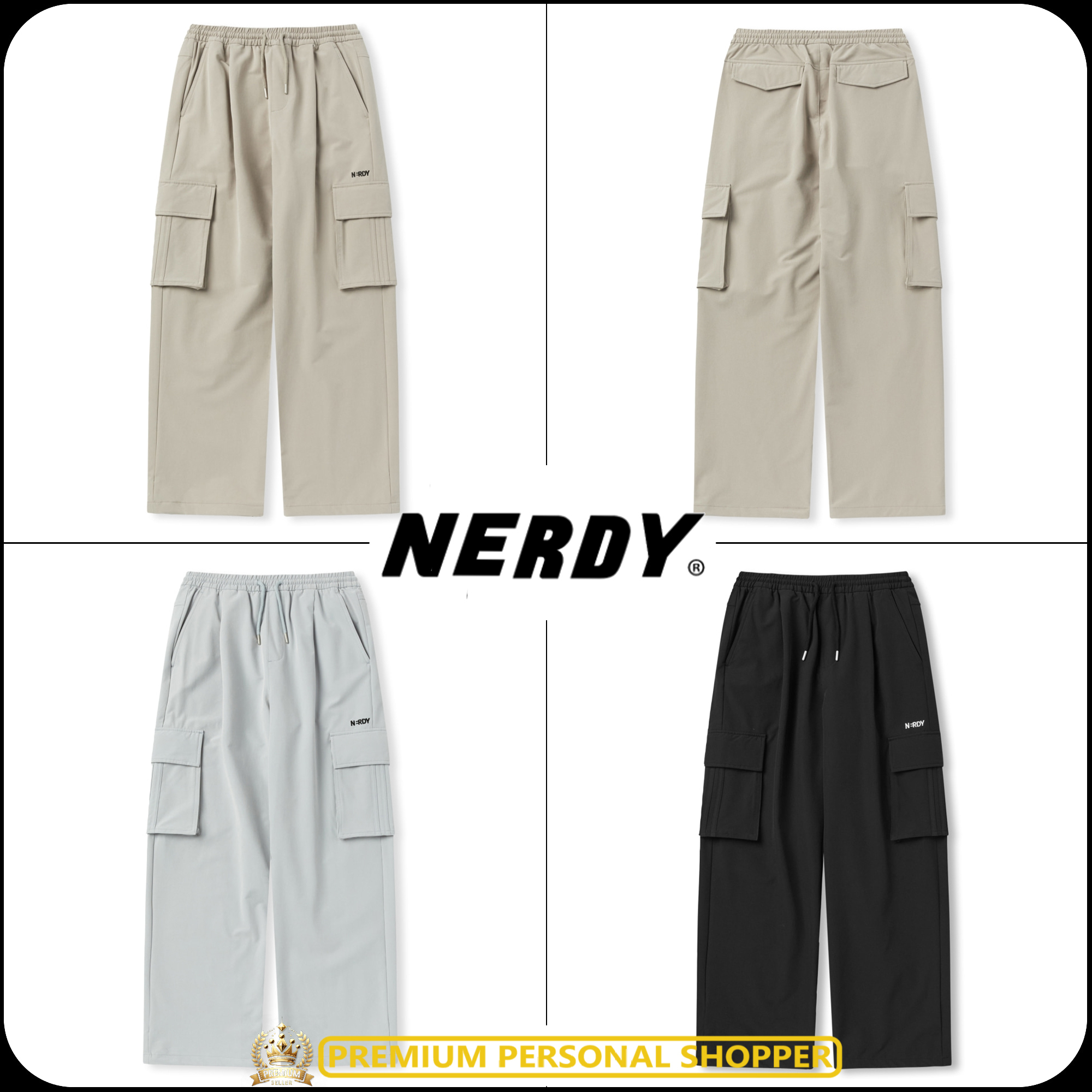[ NERDY ]★24FW★韓国人気★CARGO WOVEN PANTS